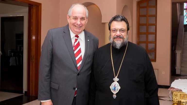 Στον Μητροπολίτη Μεσσηνίας ο Τέρενς Κουίκ